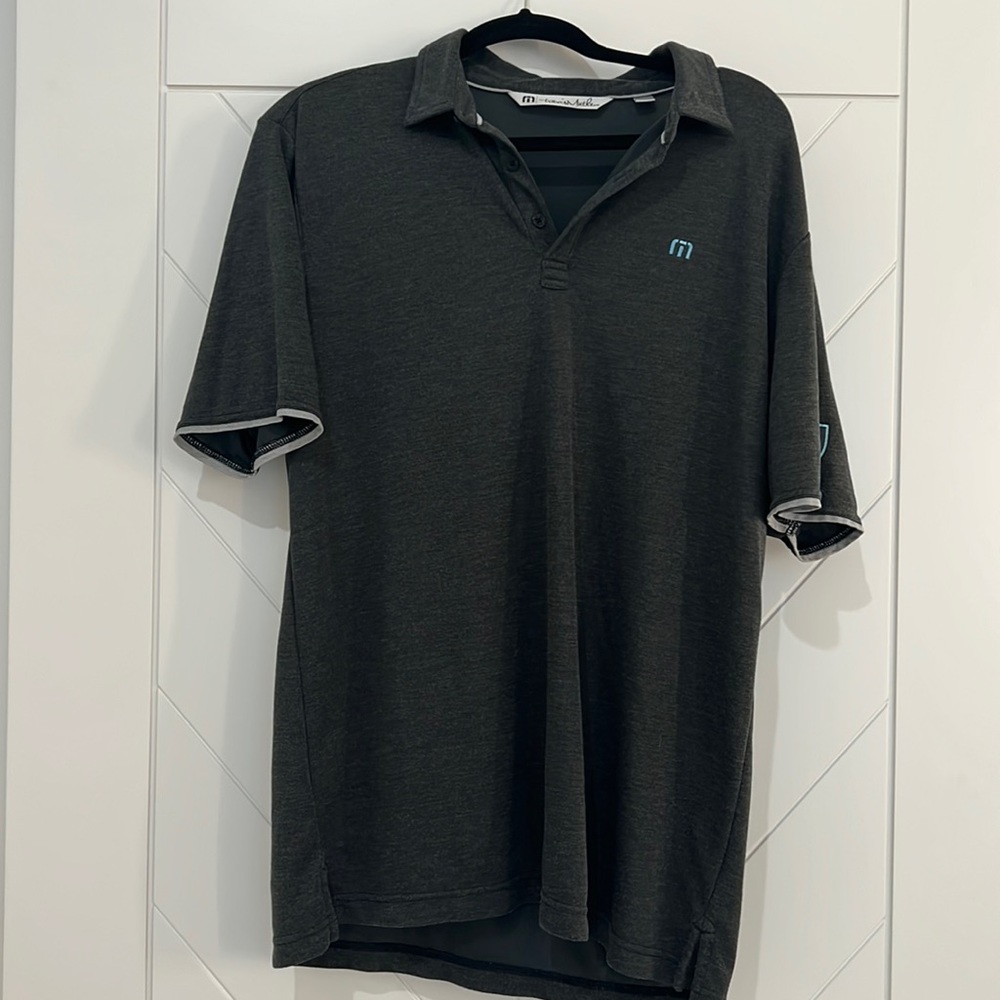 Golf Shirt/Polo - Size Large - grey blue - Travis Mathew